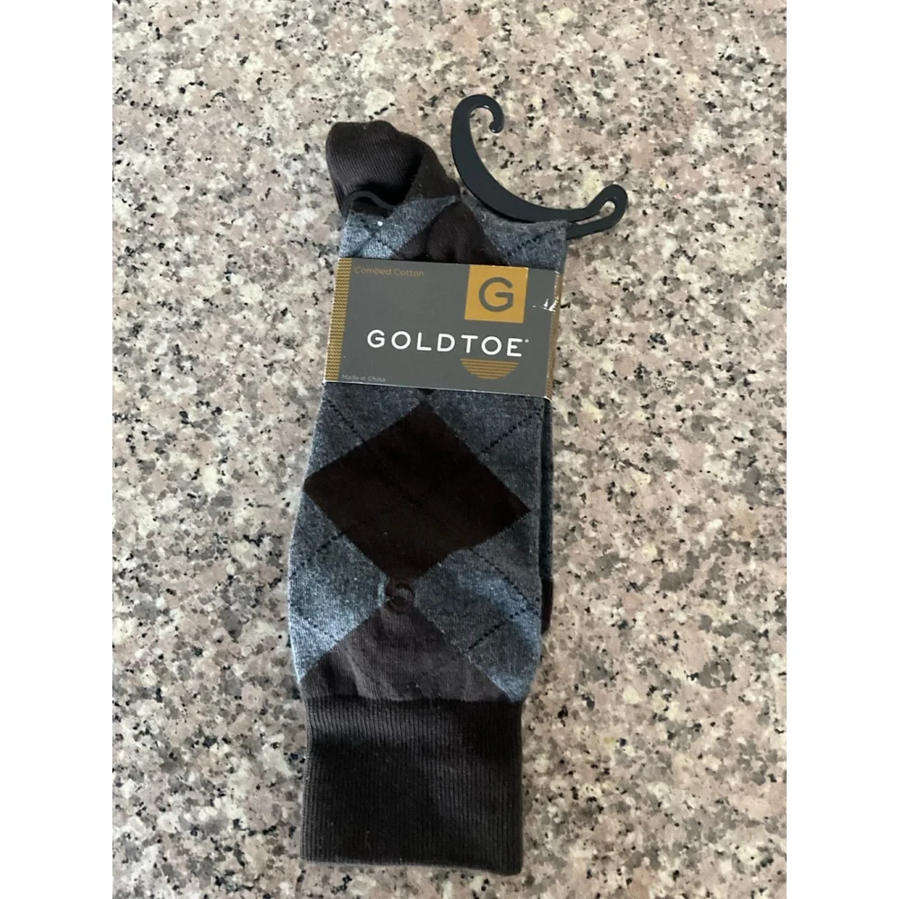 Gold Toe Men's Carlyle Argyle Crew Socks